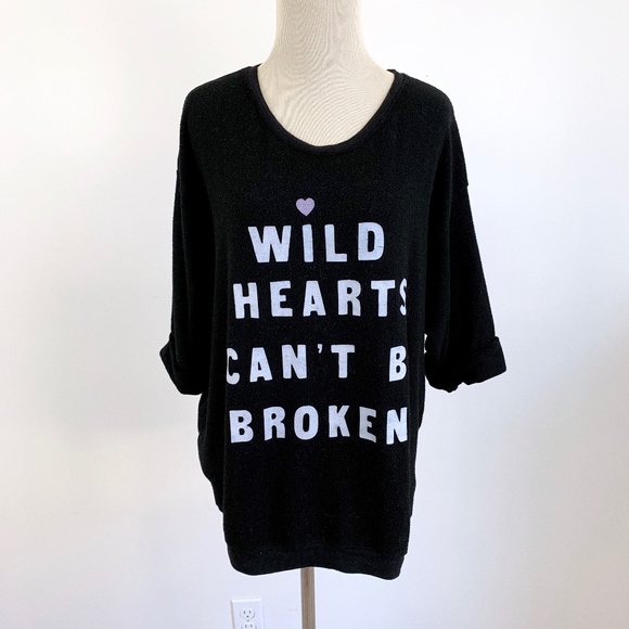 Wildfox “Wild Hearts” Oversized Graphic Sweater - Picture 5 of 7